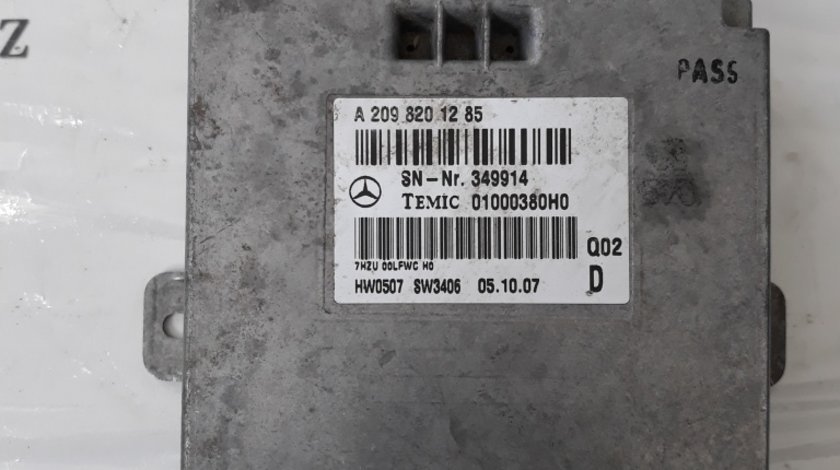 Unitate de control Linguatronic Mercedes cod A2098201285