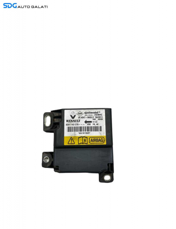 Unitate Modul Calculator Airbag Dacia Logan 2 2012 - 2018 Cod 820163278 [L6572]
