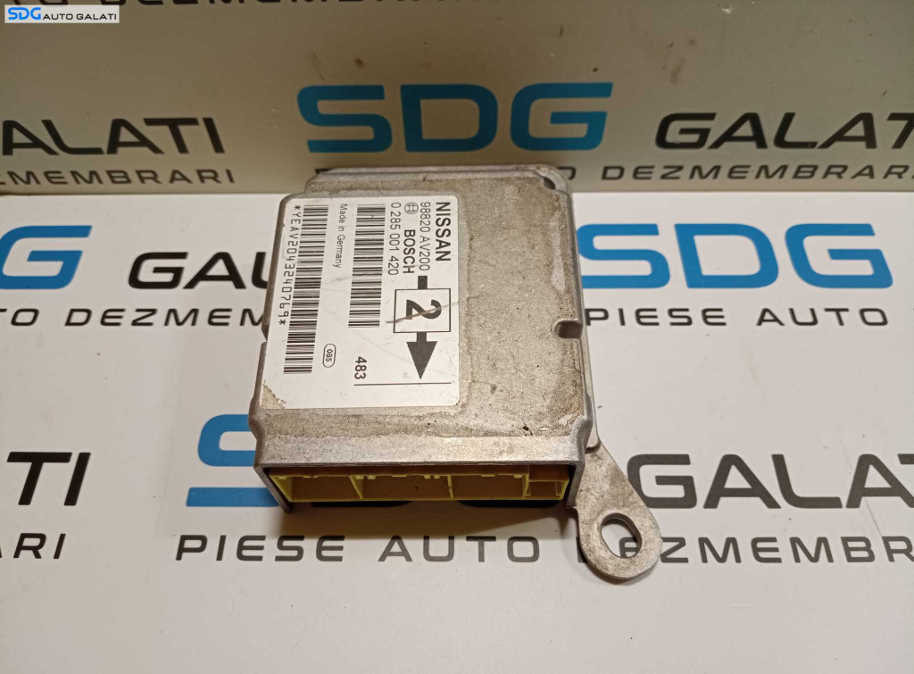 Unitate Modul Calculator Airbag Nissan Primera 2002 - 2007 Cod 98820-AV200 0285001420 [M6275]
