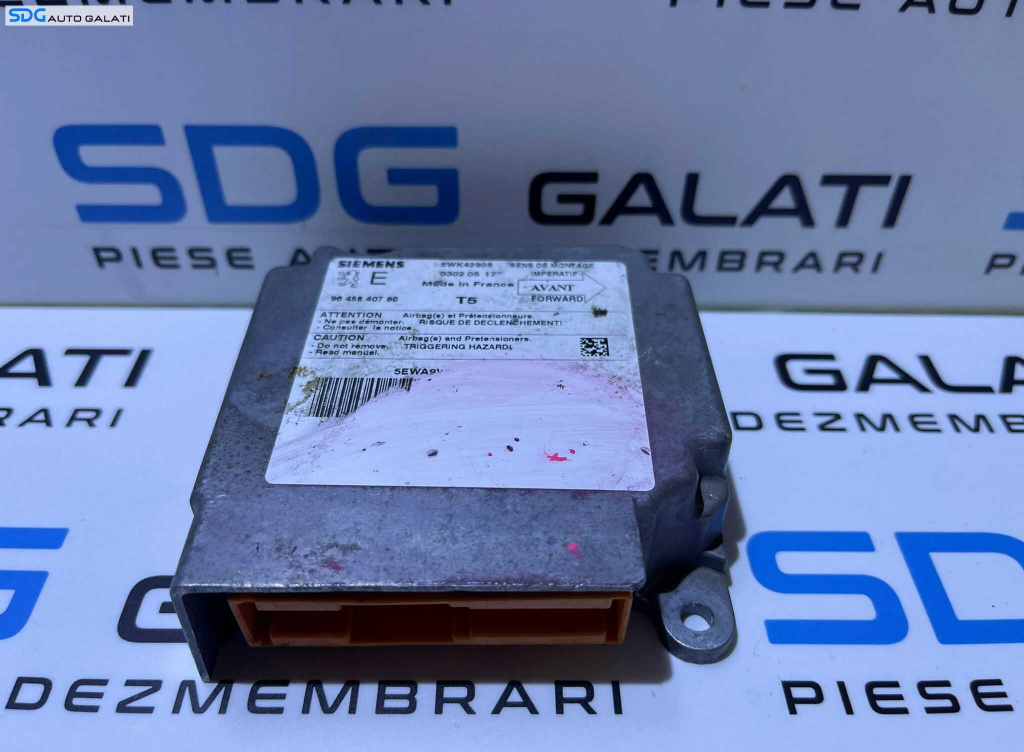 Unitate Modul Calculator Airbag Peugeot 307 2002 - 2008 Cod 9645840780 5WK42908 [L3732]