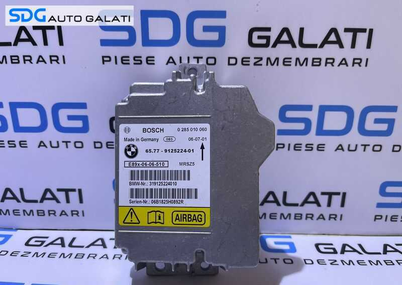 Unitate Modul Calculator Airbag - uri BMW Seria 1 E81 E87 2004 - 2011 Cod 9125224 6577912522401 [L3691]