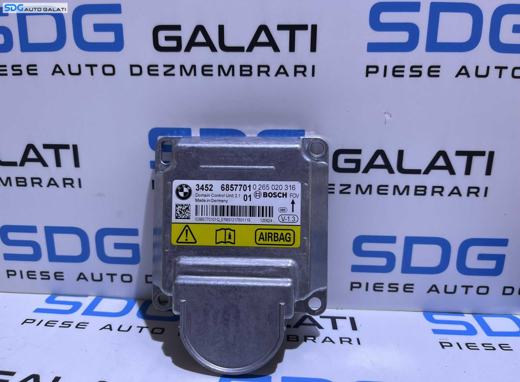 Unitate Modul Calculator Airbag - uri BMW Seria 3 F30 F31 F80 2011 - 2019 Cod 6857701 3452685770101 0265020316 [L3688]