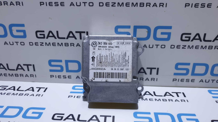 Unitate Modul Calculator Airbag - uri Index 06 Volkswagen Golf 6 2008 - 2014 Cod 5K0959655