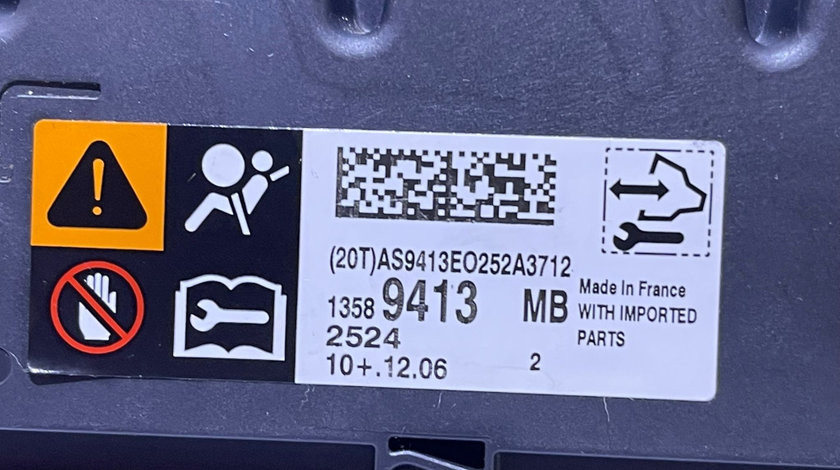 Unitate Modul Calculator Airbag - uri Opel Astra J 2009 - 2015 Cod 13589413