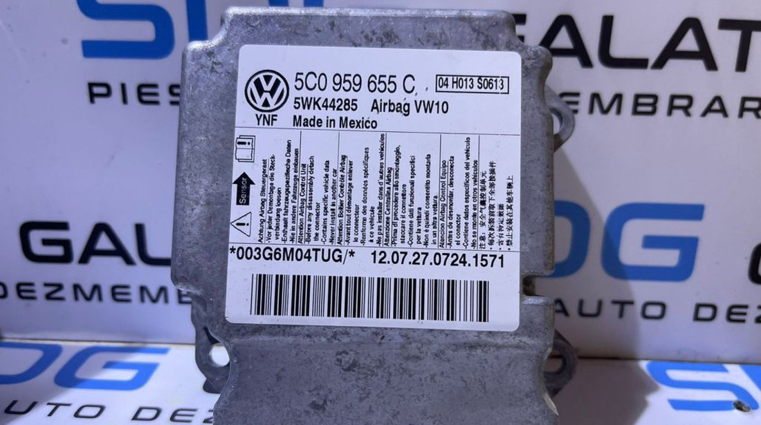 Unitate Modul Calculator Airbag VW Golf 6 2008 - 2013 Cod 5C0959655C 5WK44285