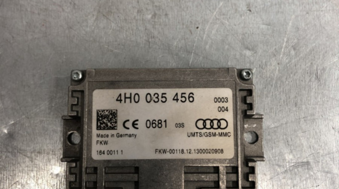 Unitate modul calculator antena Audi A4 B8 Sedan 2.0 TDI DPF Multitronic, 143cp sedan 2009 (4H0035456)