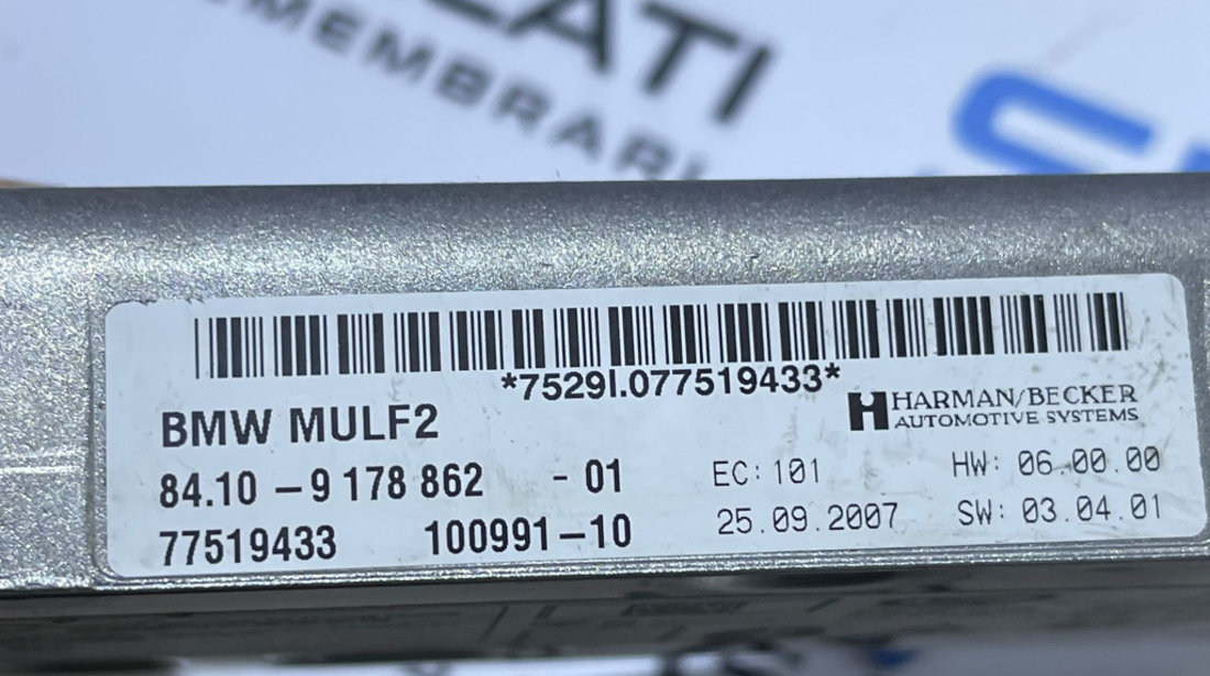 Unitate Modul Calculator Bluetooth BMW Seria 5 E60 E61 2003 - 2010 Cod 9178862 8410917886201 77519433