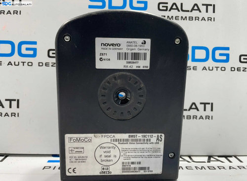 Unitate Modul Calculator Bluetooth Ford Fiesta 6 MK6 2008 - 2018 Cod 8M5T-19C112-AS [L4264]