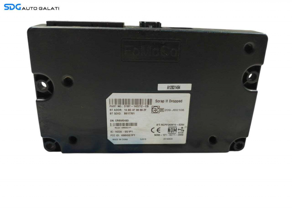 Unitate Modul Calculator Bluetooth Ford Focus 3 2010 - 2018 Cod A12831494 D1BT-14D212-EB [LR1156]