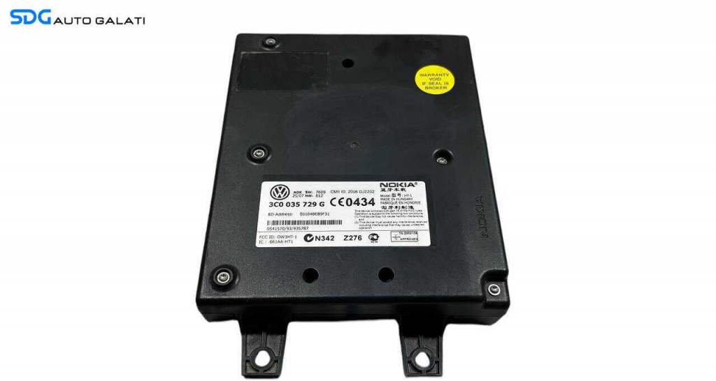 Unitate Modul Calculator Bluetooth Volkswagen Touran 2003 - 2010 Cod 3C0035729G [L6017]
