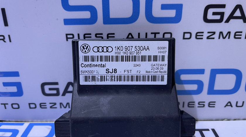 Unitate Modul Calculator CAN Gateway Audi A3 8P 2008 - 2013 Cod 1K0907530AA