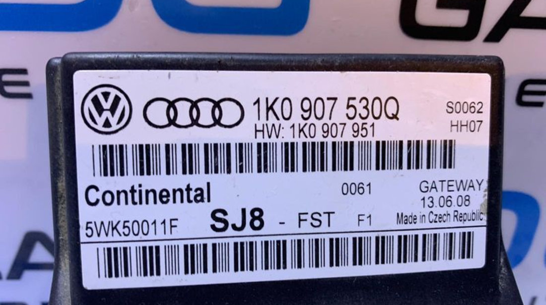 Unitate Modul Calculator CAN Gateway Audi A3 8P 2004 - 2013 Cod 1K0907530Q