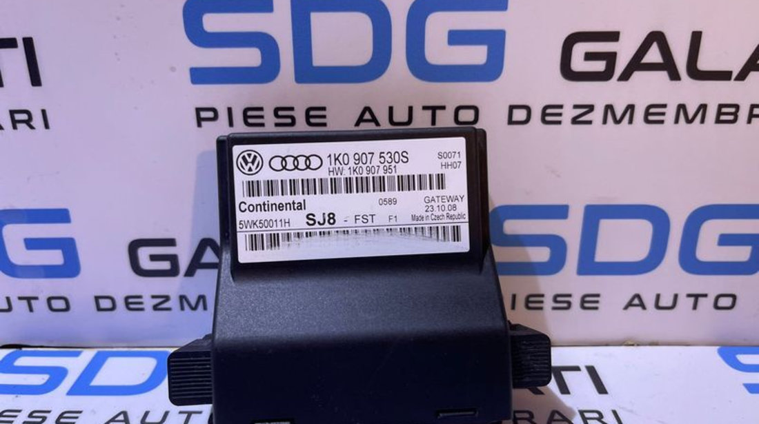 Unitate Modul Calculator CAN Gateway Audi TT 2007 - 2010 Cod 1K0907530S