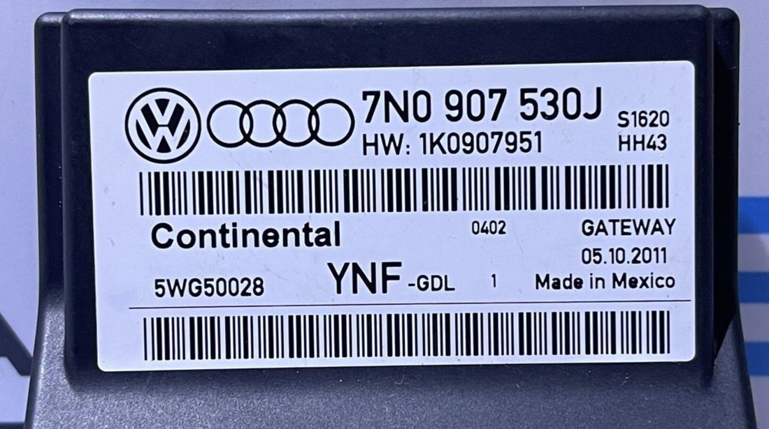 Unitate Modul Calculator CAN Gateway Audi TT 2011 - 2014 Cod 7N0907530J