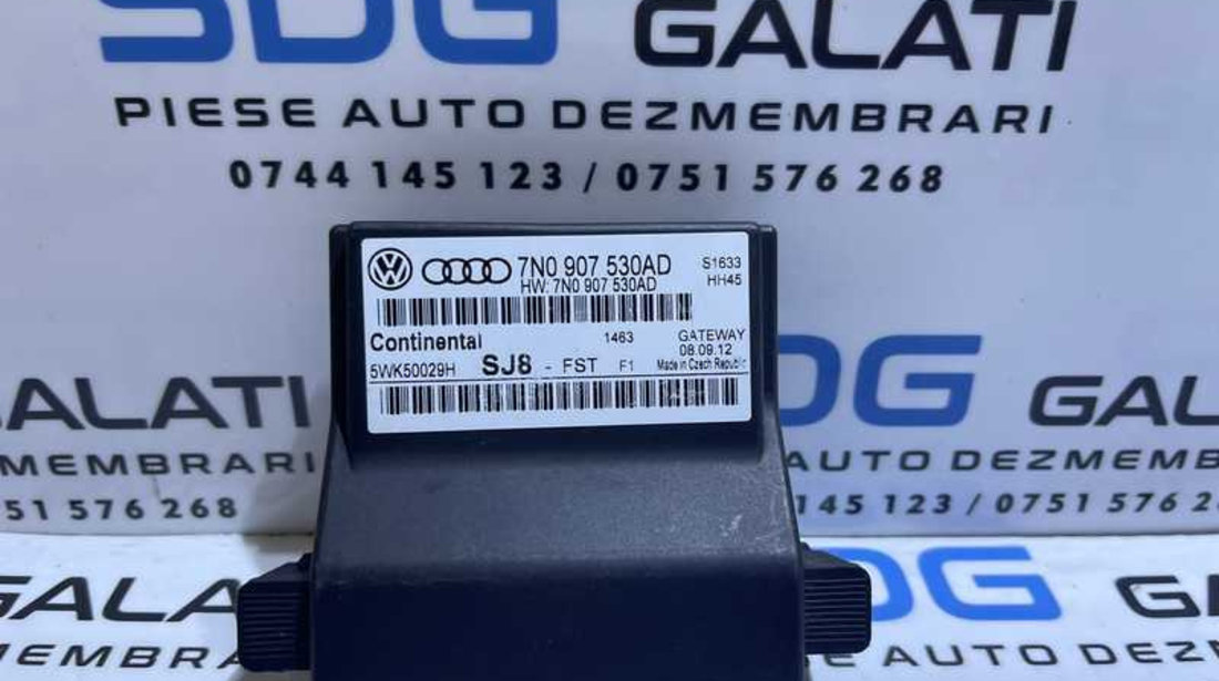 Unitate Modul Calculator CAN Gateway Skoda Superb 2 2008 - 2015 Cod 7N0907530AD