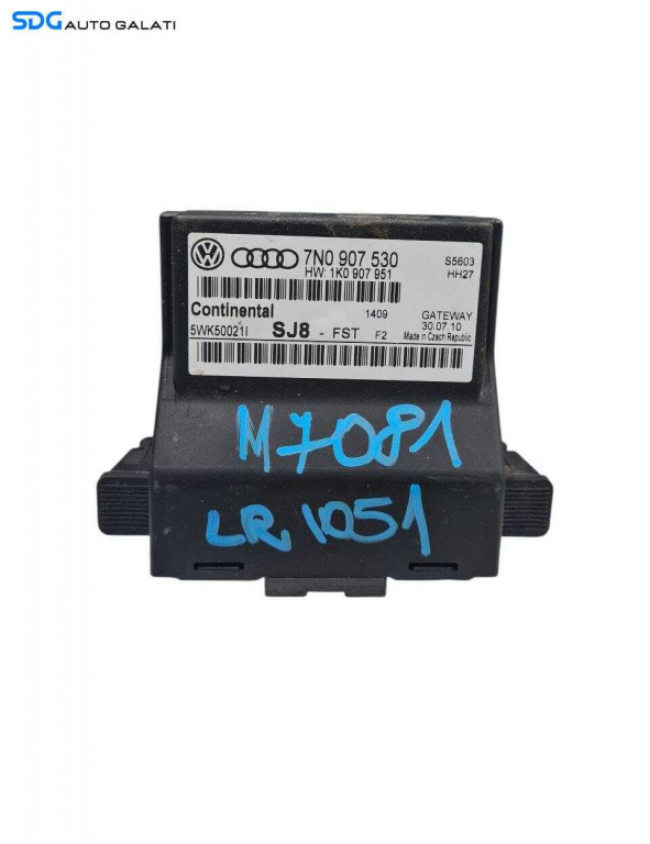 Unitate Modul Calculator CAN Gateway Volkswagen Golf 6 2008 - 2013 Cod 7N0907530 [LR1051]