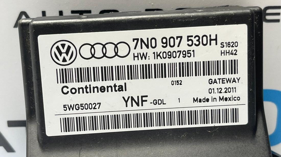 Unitate Modul Calculator CAN Gateway Volkswagen Golf Plus 2008 - 2013 Cod 7N0907530H 1K0907951