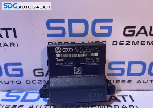 Unitate Modul Calculator CAN Gateway VW Passat B6 2005 - 2010 Cod 3C0907530L 3C0907951 [L3665]