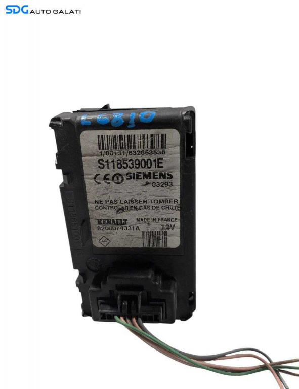 Unitate Modul Calculator Cititor Cartela Renault Megane 2 2002 - 2008 Cod 8200074331A S118539001E [L6810]