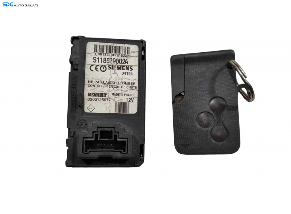 Unitate Modul Calculator Cititor Cheie Cartela Renault Megane 2 2002 - 2008 Cod 8200125077 S11889002A [L5116]