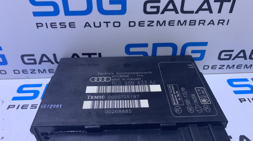 Unitate Modul Calculator Confort Audi A4 B6 2001 - 2005 Cod: 8E0959433AJ