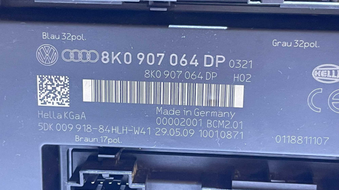 Unitate Modul Calculator Confort Confort Audi A4 B8 2008 - 2015 Cod 8K0907064DP 5DK009918