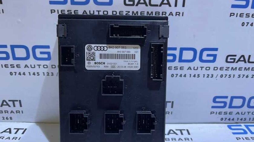 Unitate Modul Calculator Confort Confort BCM Audi A4 B8 2008 - 2015 Cod 8K0907063 01021001