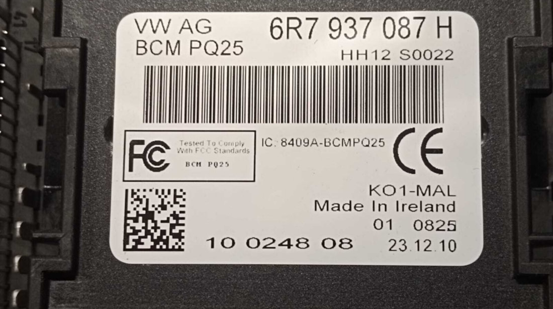 Unitate Modul Calculator Confort Confort BCM Skoda Fabia 2 2011 - 2015 Cod 6R7937087H [M4311]