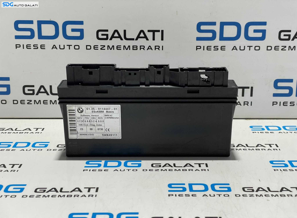 Unitate Modul Calculator Confort Confort BMW Seria 5 E60 E61 2003 - 2010 Cod 61.35 9114447 01 [L2920]