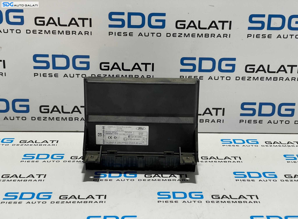 Unitate Modul Calculator Confort Confort Ford FIesta 5 MK5 2002 - 2008 Cod 6S6T-15K600-BE 6S6T15K600BE [L2772] [L2773]