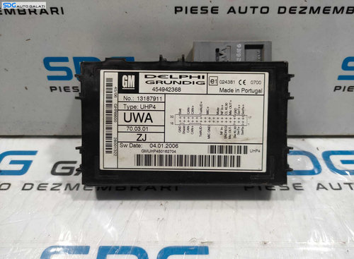 Unitate Modul Calculator Confort UHC Opel Vectra C 2002 - 2008 Cod 13187911 [L4841]