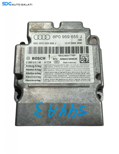 Unitate Modul Calculator Control Airbag Audi A3 8P1 2004 - 2013 Cod 8P0959655J [L6723]