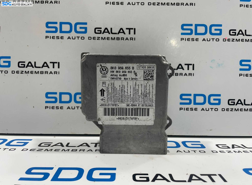 Unitate Modul Calculator Control Airbag Audi A4 B8 2008 - 2016 Cod 8K0959655B [L3768]