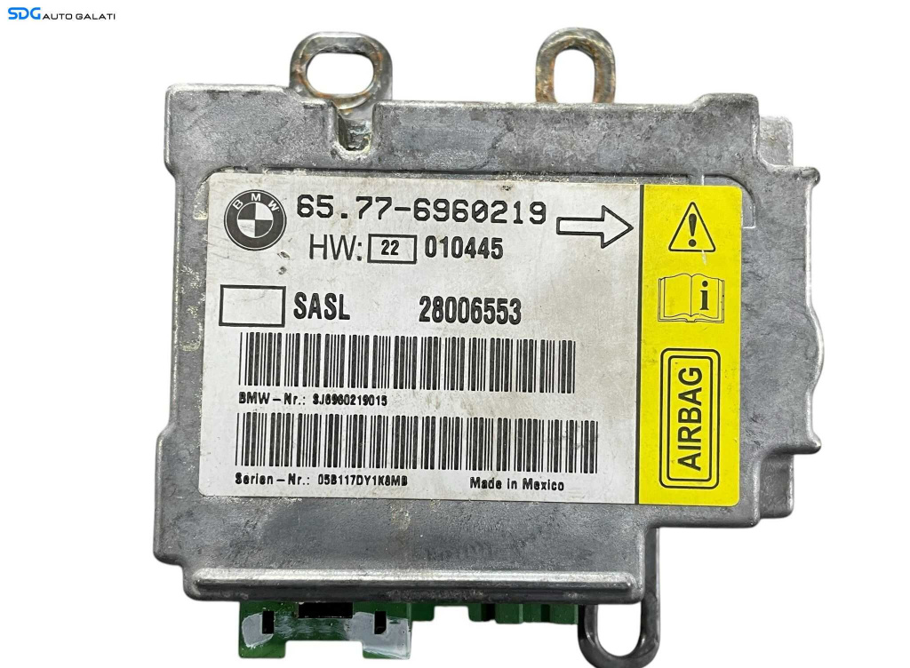 Unitate Modul Calculator Control Airbag BMW Seria 7 E65 E66 2001 - 2008 Cod 6960219 [LR0377]