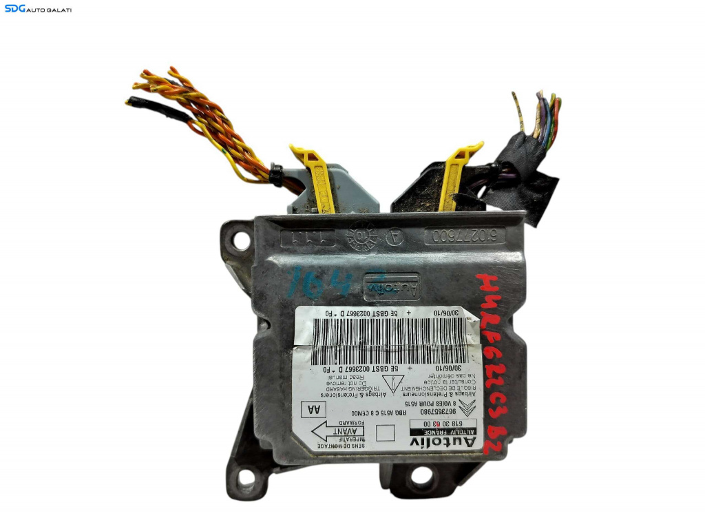 Unitate Modul Calculator Control Airbag Citroen C3 2008 - 2016 Cod 9673657980 [LC1061]
