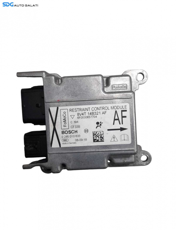 Unitate Modul Calculator Control Airbag Ford Kuga 1 2008 - 2013 Cod 8V4T-14B321-AF 0285010633 [N0825]