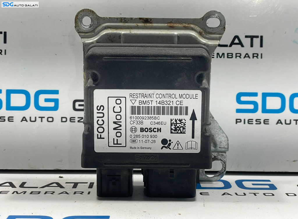 Unitate Modul Calculator Control Airbag Ford Focus 3 2010 - 2015 Cod BM5T-14B321-CE 0285010930 [L3877]