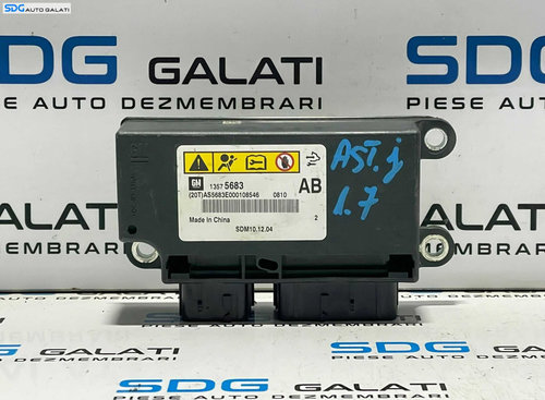 Unitate Modul Calculator Control Airbag Opel Astra J 2009 - 2015 Cod 13575683 [L3062]