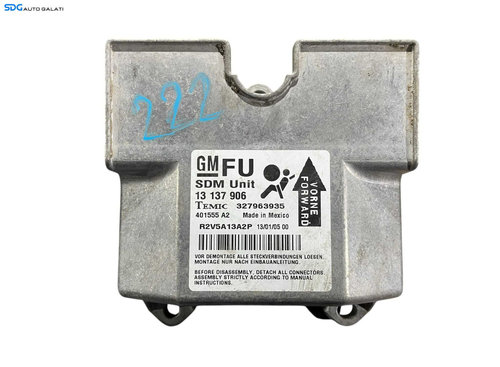 Unitate Modul Calculator Control Airbag Opel Zafira B 2005 - 2011 Cod 13137906 [LR0376]
