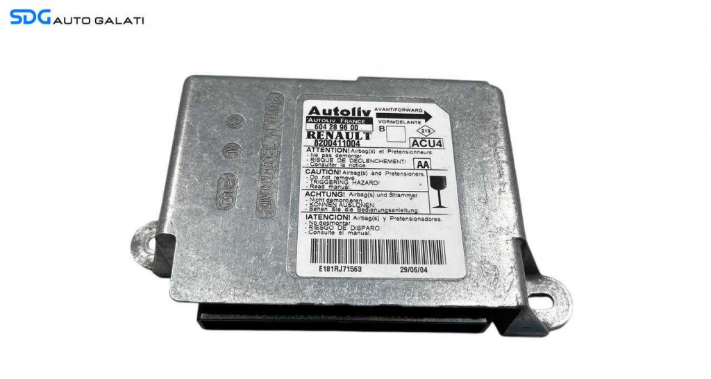 Unitate Modul Calculator Control Airbag Renault Megane 2 2002 - 2008 Cod 604289600 8200411004 [L5908]