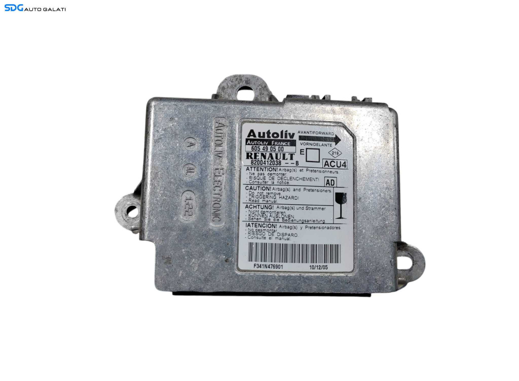 Unitate Modul Calculator Control Airbag Renault Megane 2 2002 - 2008 Cod 820012038 [L6284]