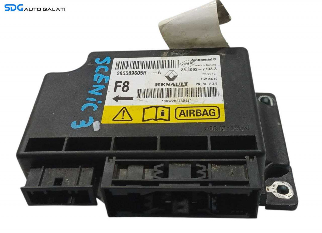 Unitate Modul Calculator Control Airbag Renault Scenic 3 2009 - 2016 Cod 285589605R [L6735]