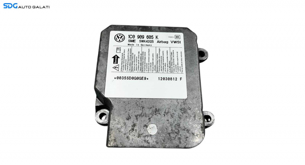 Unitate Modul Calculator Control Airbag Skoda Octavia 2 2004 - 2013 Cod 1C0909605K [L5792]