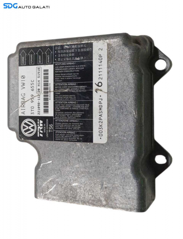 Unitate Modul Calculator Control Airbag Skoda Superb 2 2008 - 2015 Cod 3T0959655C [L6796]
