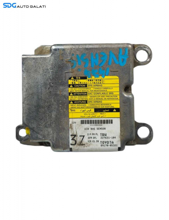 Unitate Modul Calculator Control Airbag Toyota Avensis 2009 - 2018 Cod 89170-05321 8917005321 [LR1194]