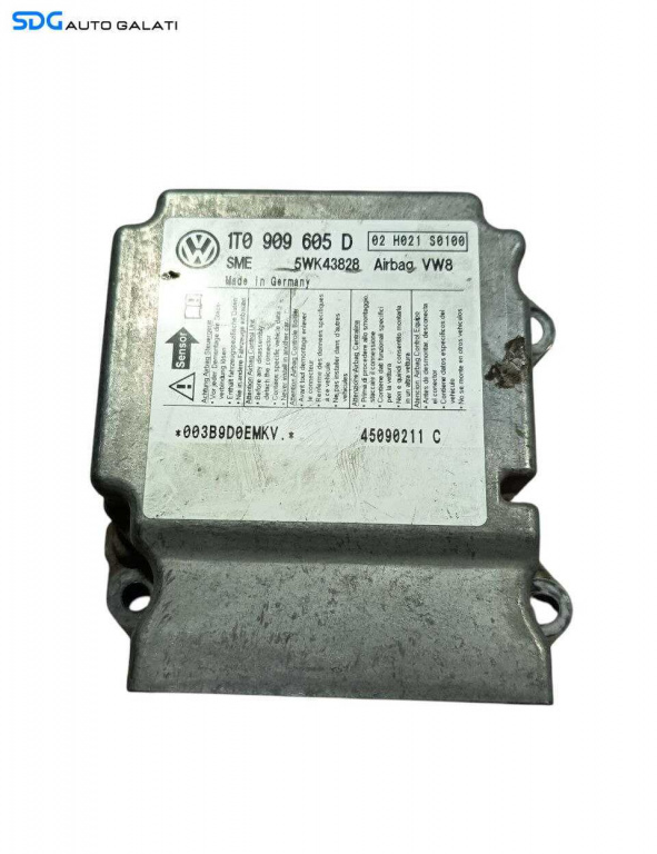 Unitate Modul Calculator Control Airbag Volkswagen Touran 2003 - 2010 Cod 1T0909605D [L6689]