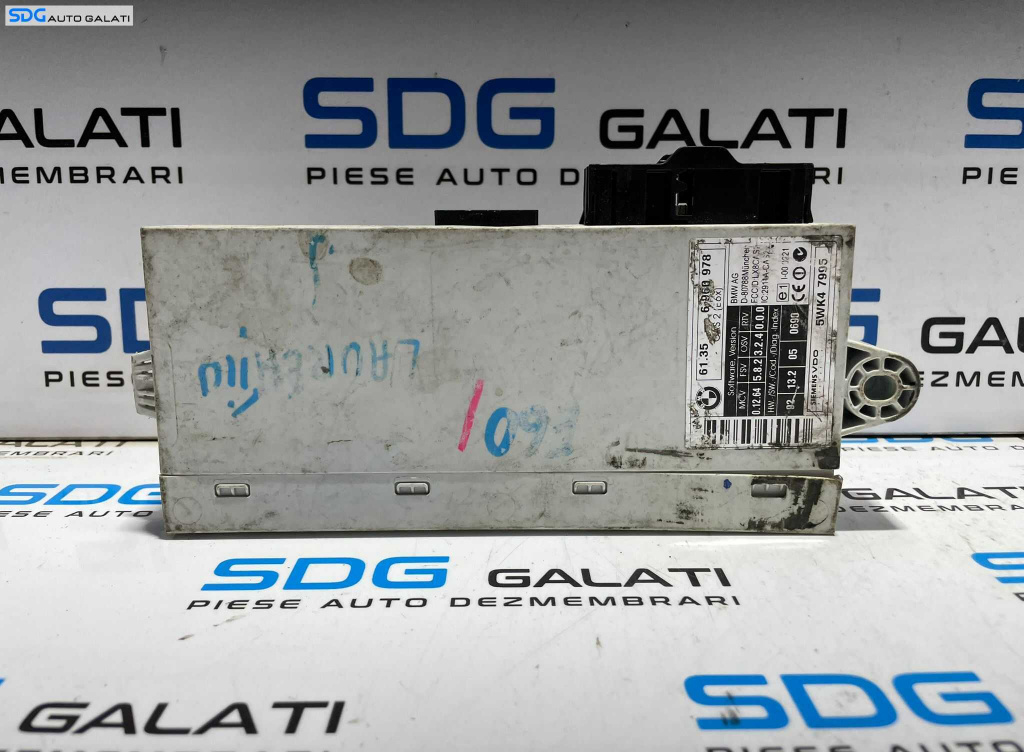 Unitate Modul Calculator Control Confort Confort CAS 2 BMW Seria 5 E60 E61 2003 - 2010 Cod 61.35 6960978 [L3305]