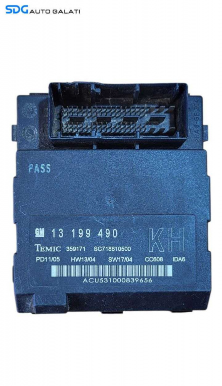 Unitate Modul Calculator Control Confort Confort Opel Vectra C 2002 - 2008 Cod 13199490 13199490KH [LS0047]