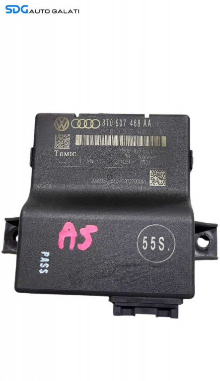 Unitate Modul Calculator Control Confort Gateway Audi A5 8T 2008 - 2017 Cod 8T0907468AAA 8T0907468LH [L7273]