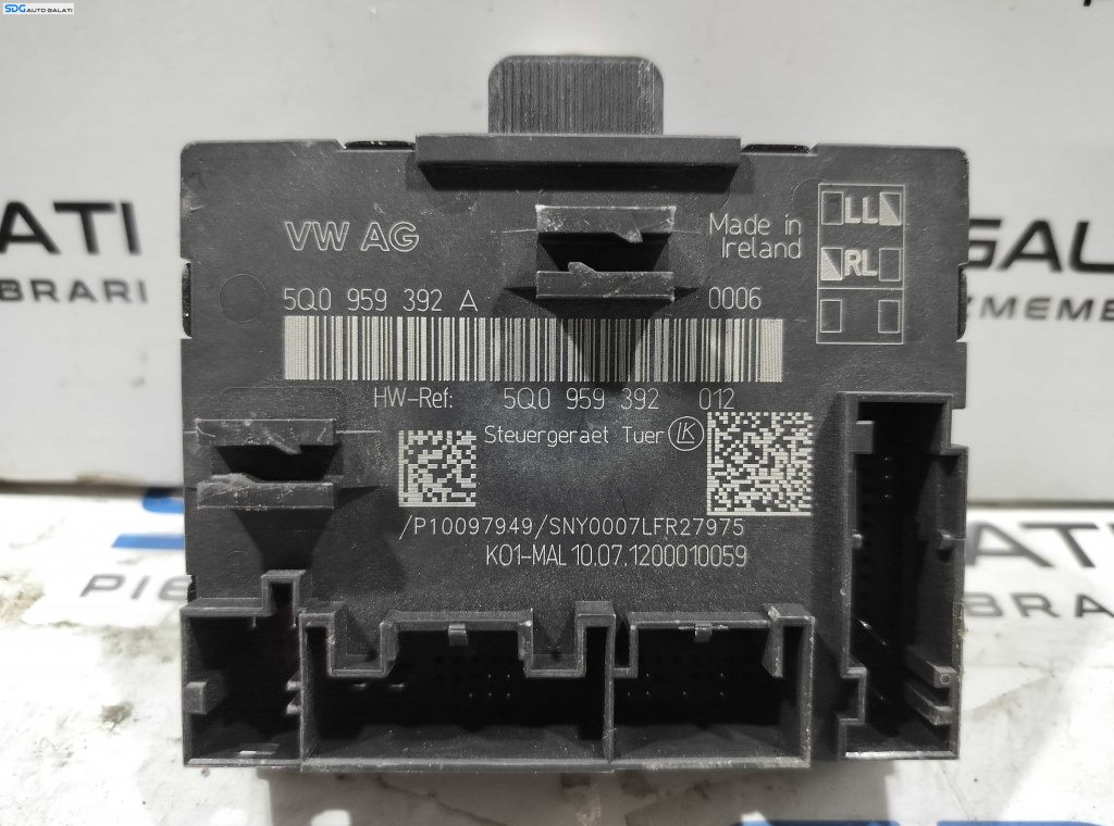 Unitate Modul Calculator Control Confort Portiera Dreapta Fata Audi A3 8V 2013 - 2020 Cod 5Q0959392A [LC1040]